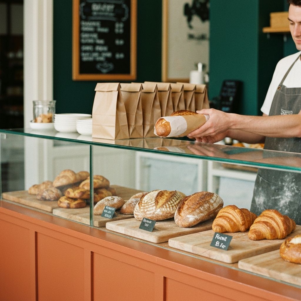 Inside Petits Pains Bakery, Montréal, QC