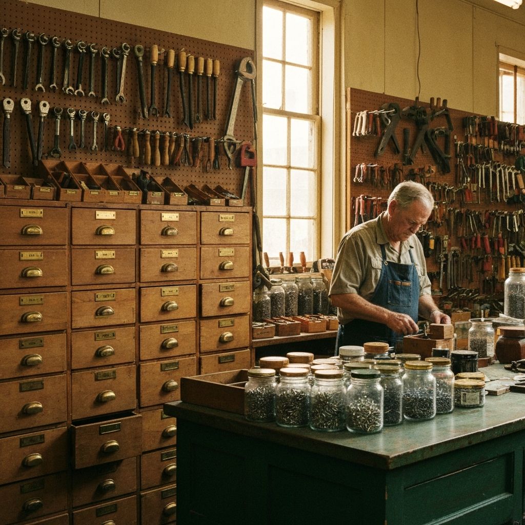 Inside Halverson & Sons Hardware, Portland, OR